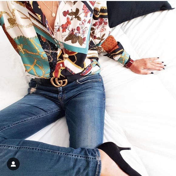 Zara Tops - Zara multicolor chain link blouse